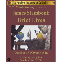 “Brief Lives” solo exhibition by James Stamboni at Vanda Gallery