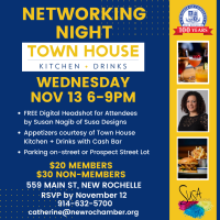 NETWORKING: NR Chamber November Networking Night at Town House Kitchen + Drinks