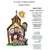 St. Luke's Lutheran Church RALLY DAY