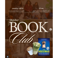 Casaroma Café Downtown New Rochelle Book Club
