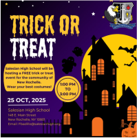Salesian High School Hosts Trick Or Treat Event