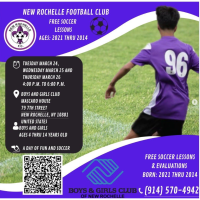 Free Soccer Lessons & Evaluations with New Rochelle Football Club