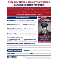 New Rochelle Hometown Heroes Banner Program – Submission Deadline