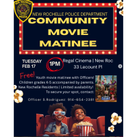 New Rochelle Police Department Community Movie Matinee