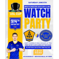 Westchester Soccer Club Watch Party: Rhode Island FC vs. Westchester Soccer Club