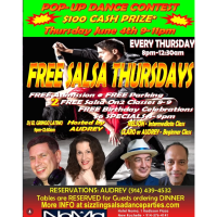 Free Salsa Thursdays: Pop-Up Dance Contest with $100 Cash Prize