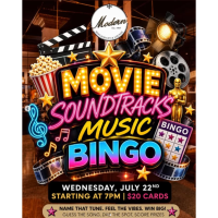 Movie Soundtracks Music Bingo