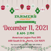 12/11 Perris Valley Farmer's Market 