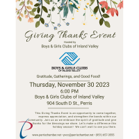 Giving Thanks Event