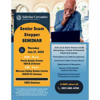 Senator Cervantes' Office Presents: Senior Scam Stopper