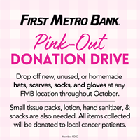 First Metro Bank Pink Out Drive