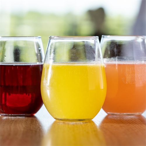 Cranberry, Orange, and Grapefruit Mimosas