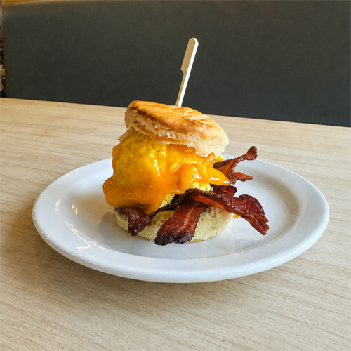 Bacon, egg, and cheese biscuit