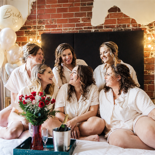 Wedding party at The Stricklin Hotel