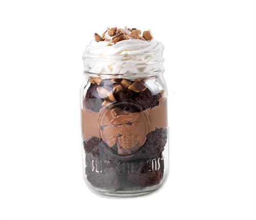 Our Brownie Dessert Jar is the perfect way to satisfy your sweet tooth!