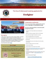 City of Cottonwood Human Resources Office