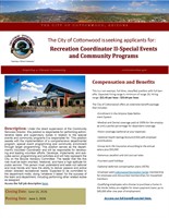 Recreation Coordinator II-Special Events and Community Programs