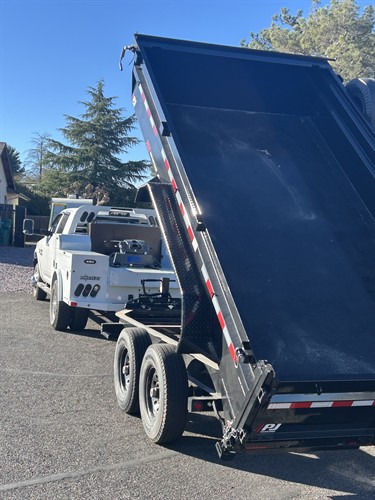 14' dump trailer or RV options