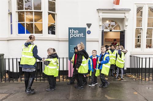 Doncaster schoolchildren visit The Point - darts (image credit James Mulkeen)