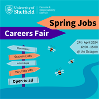 Spring Jobs Careers Fair at the University of Sheffield
