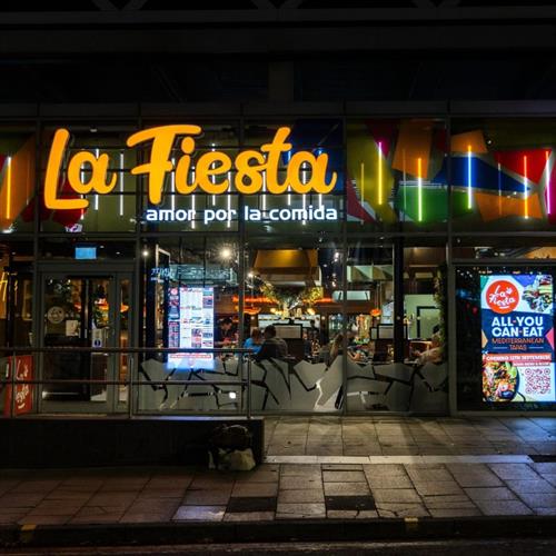 La Fiesta Leeds Restaurant Exterior Front of Building Sign