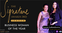 Iwona Lebiedowicz Has Won the Business Women of the Year at the Signature Awards 2022