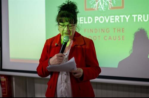 Kate performs a Spoken Word Finale for Sheffield Poverty Truth Commissions Closing Event