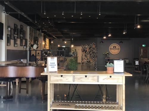 Warehouse Coffee Shop Serving 200 degrees coffee