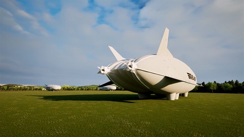 Airlander at Carcroft Common, Doncaster