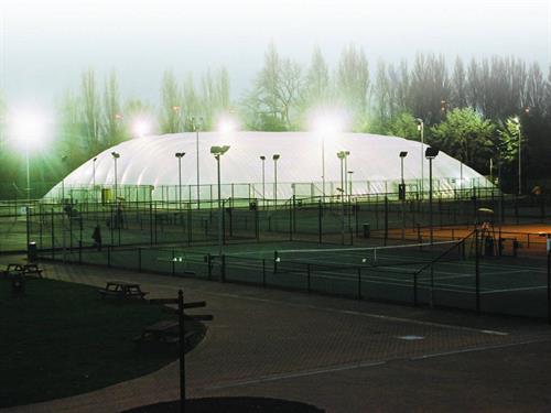 JHA Architecture were appointed by Nottingham Tennis Centre to provide design services for the installation of a temporary inflatable air hall to cover four existing tennis courts. This was to enhance the centres other covered tennis facilities to enable them to provide for expansion of court facilities that could be utilised in winter months when they would otherwise not be used. JHA Architecture were appointed by Nottingham Tennis Centre to provide design services for the installation of a temporary inflatable air hall to cover four existing tennis courts. This was to enhance the centres other covered tennis facilities to enable them to provide for expansion of court facilities that could be utilised in winter months when they would otherwise not be used.