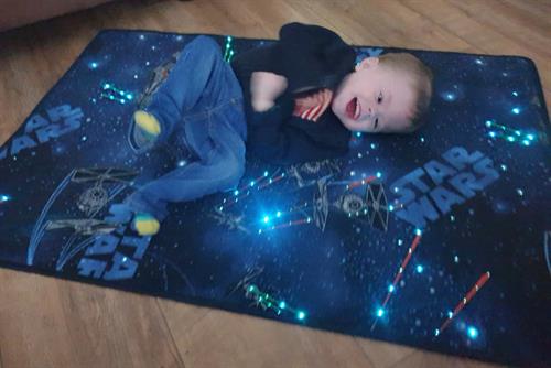 Star wars fibre optic carpet
