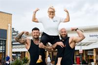 Yorkshire’s strongest men pay special visit to Lakeside Village ahead of major competition