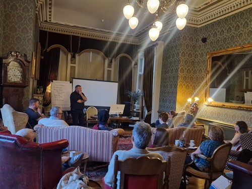 David Carroll at Rossington Hall Teaching Hypnotherapy Practitioner Training Course 