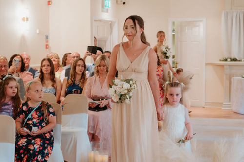 A walk down the aisle at Thornhurst.