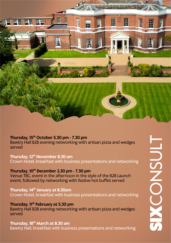 Forthcoming B2B Networking events