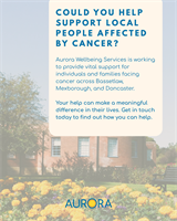 Could You Help Support Local People Affected by Cancer?