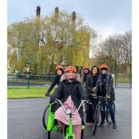Muslim Ladies Get on Their Bikes in Doncaster	