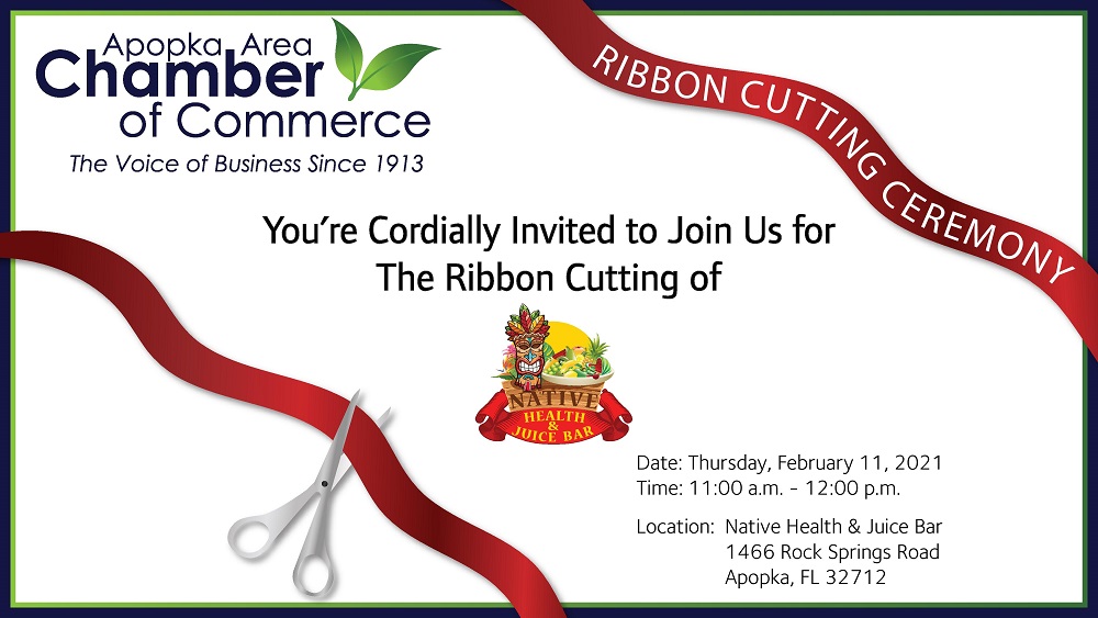 Ribbon Cutting for Native Health and Juice Bar