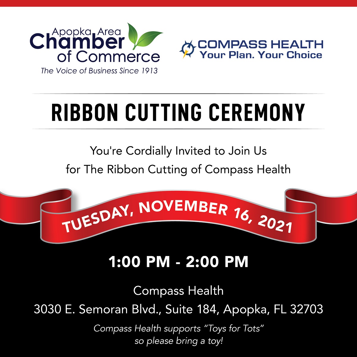 Image for Ribbon Cutting for Compass Health