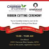 Ribbon Cutting- One Blood