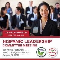 Hispanic Leadership Committee, Feb 14. Noon-1:00 PM