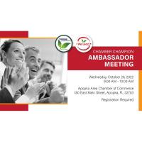 Chamber Champion Ambassador Meeting 