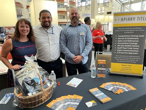 Apiary representing at a business expo.