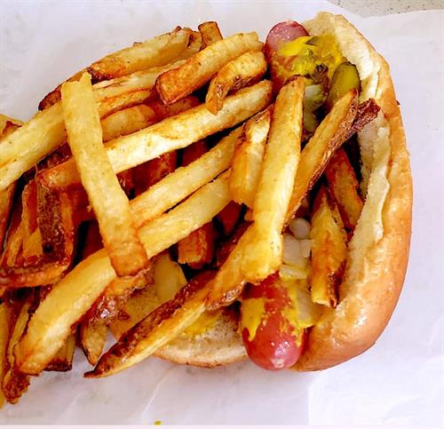 Nana's Hot Dog and Fries