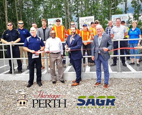 Perth Wastewater Treatment Plant ribbon cutting Perth Wastewater Treatment Plant ribbon cutting