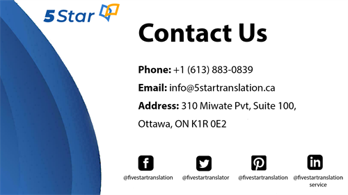 5 Star Translation - Contact Us