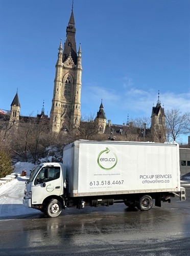 Free pickup for eligible business electronics.
