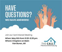 The CALL: May Foster Care/Adoption Interest Meeting