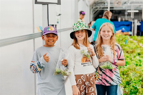 The Pointer Greens Aquaponics Garden inspires hands-on learning, while supplying VBSD cafeterias with organic lettuce, herbs, & fresh fish.