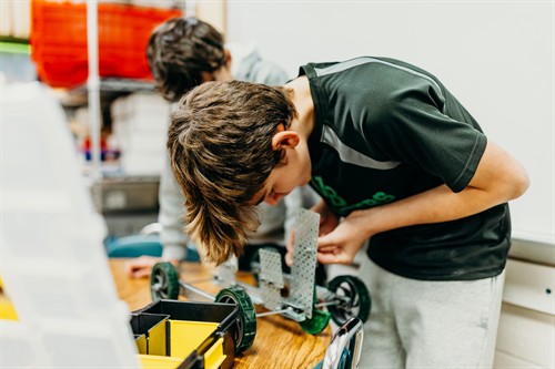 Students at all grade levels have opportunities to study STEM (Science, Technology, Engineering, & Math) & take part in hands-on learning. 